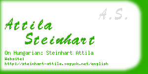 attila steinhart business card